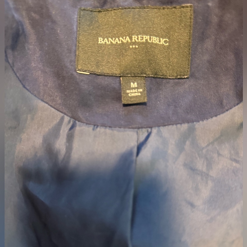 Banana RepublicNavy Trench Coat - Picture 5 of 5
